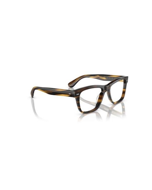 Oliver Peoples Brown 51Mm Rectangle Optical Glasses