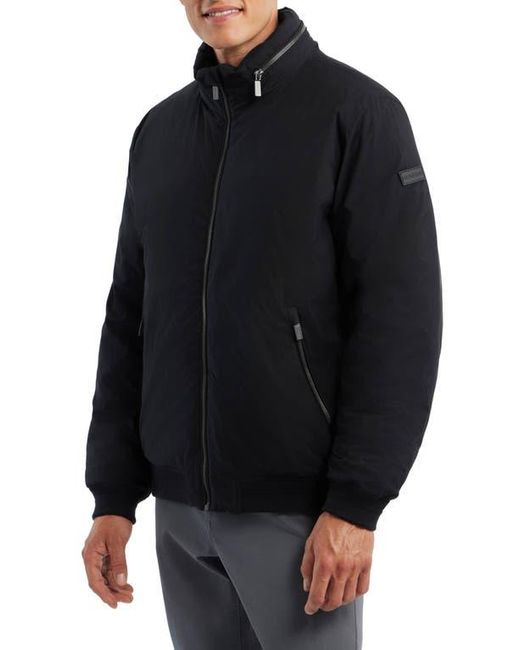 Hunter Black Albion Water Resistant Bomber Jacket for men