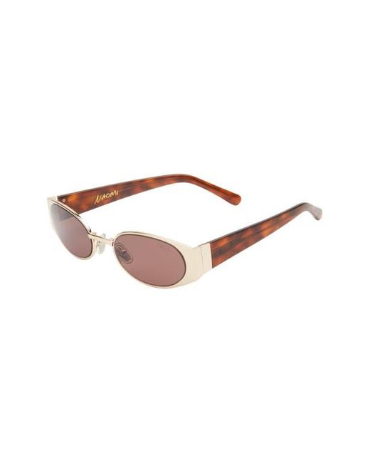 DEZI Naomi Rectangular Sunglasses in Brown | Lyst display picture 1