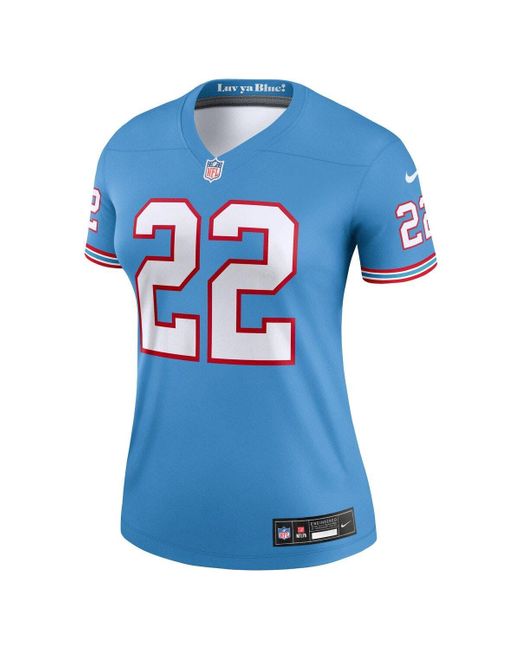 Women's Tennessee Titans Nike Light Blue Oilers Throwback Custom Game  Jersey in 2023