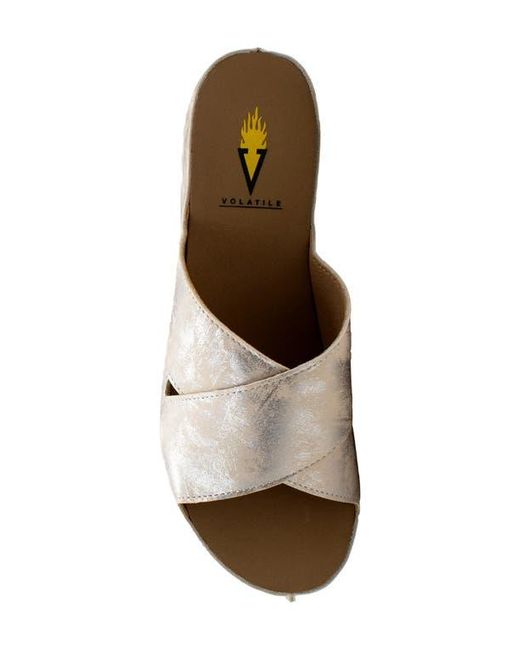 Volatile Gray Edith Platform Sandal