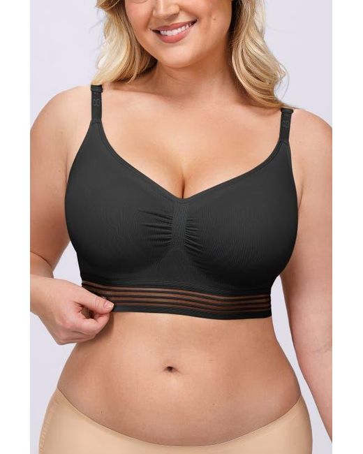 Shapellx Black Wireless Full Coverage Seamless Bra