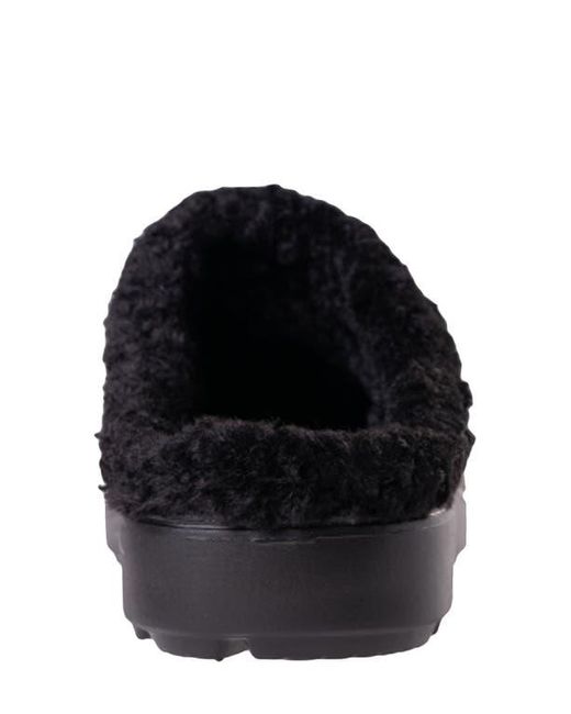 Revitalign Black Fusion Vitality Faux Fur Lined Clog
