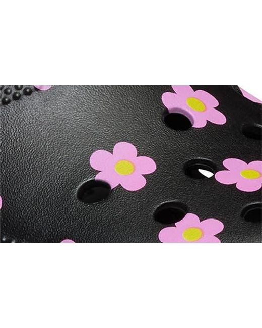 CROCSTM Black Flower Classic Clog