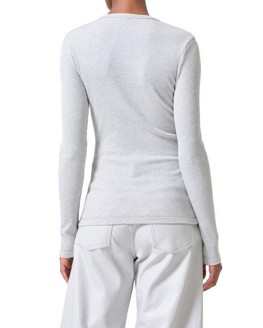 Agolde Blue Delphi Rib Slim Top