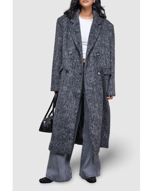 Warehouse Blue Structured Shoulder Coat