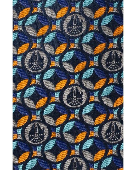 Cufflinks Inc. Blue Star Wars Millennium Falcon Motif Silk Tie for men