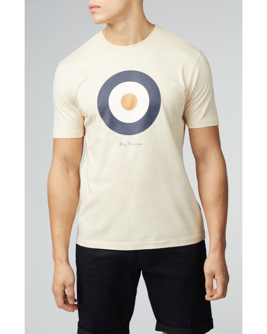 Ben Sherman Natural Signature Target Graphic T-shirt for men