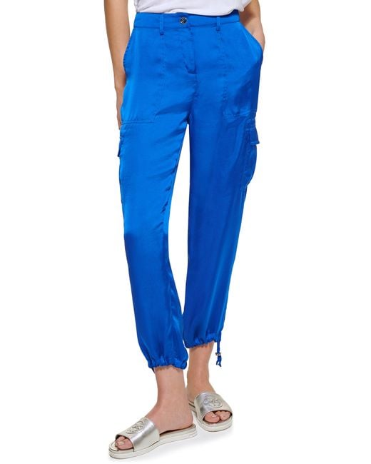 DKNY Cargo Pants in Blue Lyst
