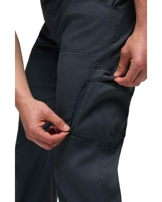 Prana Black Stretch Zion Roll-Up Pants for men