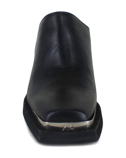 Zigi Black Macci Platform Mule