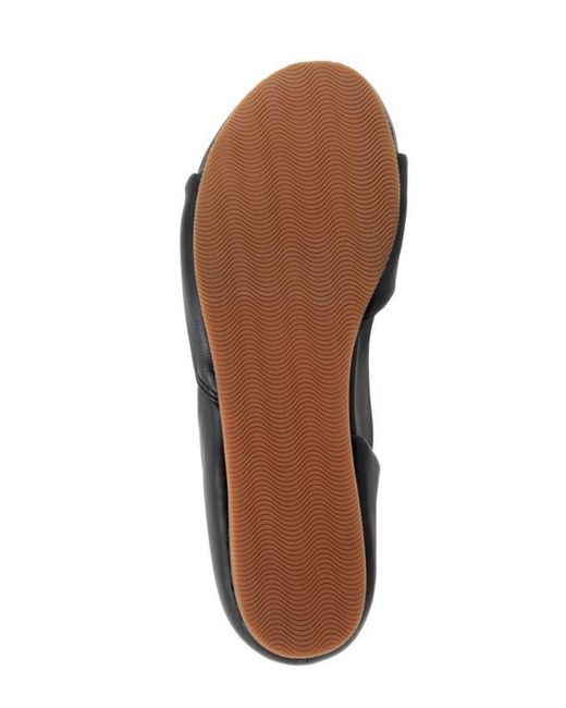 Softwalk® Black Cypress Open Toe Flat