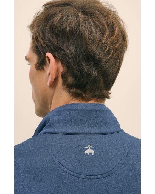 Brooks Brothers Blue Half Zip Pullover for men
