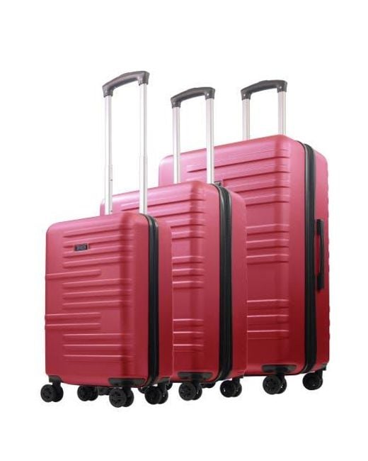 American Dreamliner Red 3-Piece Hardside Luggage Set 22.5, 26.5, 30