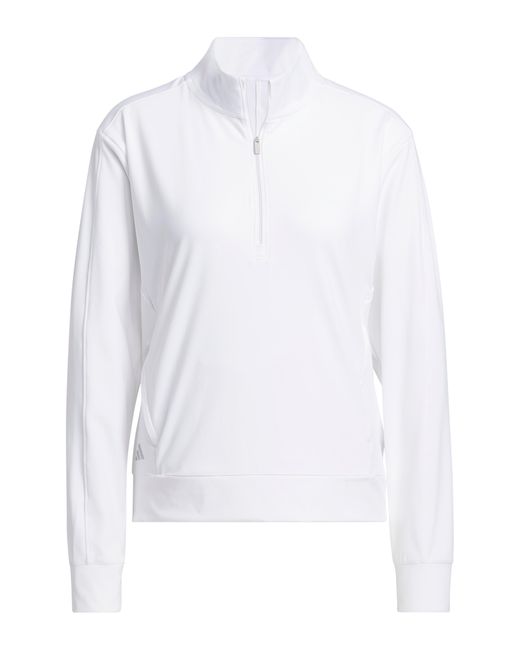 Adidas Originals White Ultimate365 Performance Half-zip Golf Pullover