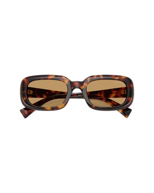 Miu Miu Natural 52Mm Rectangular Sunglasses