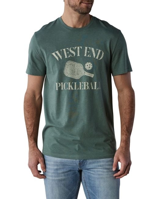The Normal Brand Green West End Pickleball Graphic T-shirt for men