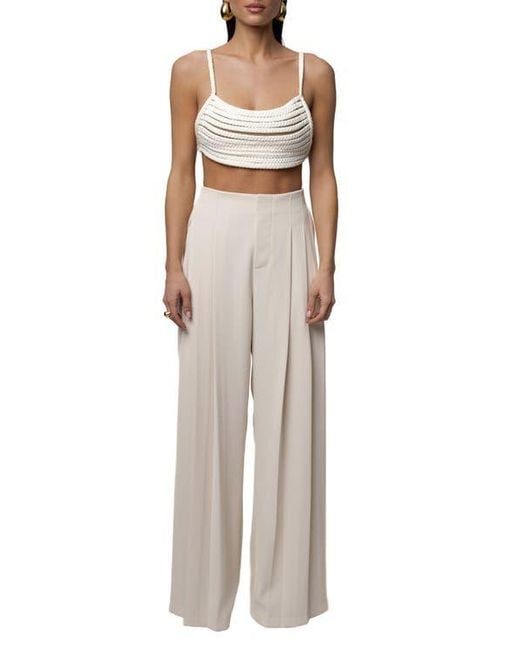 JLUXLABEL Brown Sofie Braided Top