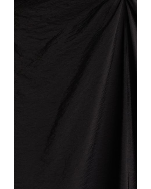Chelsea28 Black Ruched High-low Maxi Dress