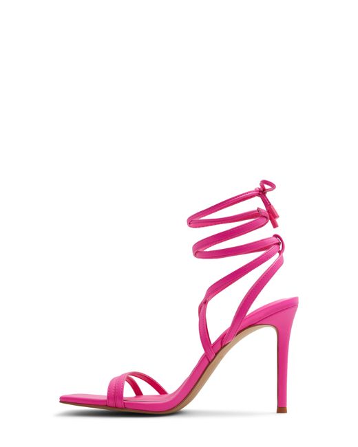 ALDO Pink Phaedra Ankle Wrap Sandal
