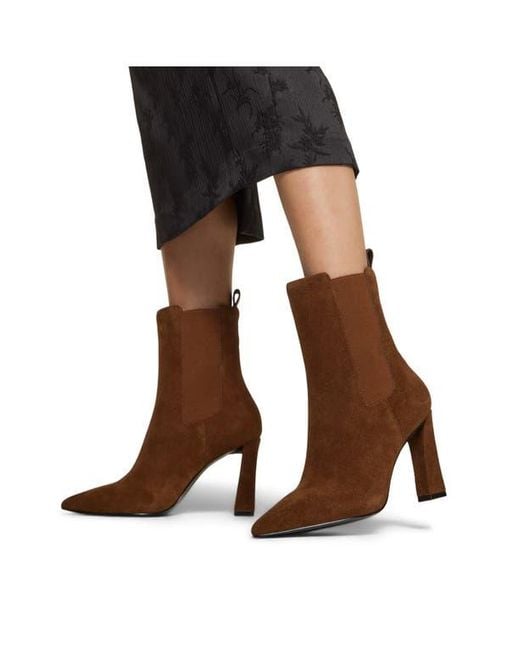 ALDO Brown Liora Pointed Toe Chelsea Boot