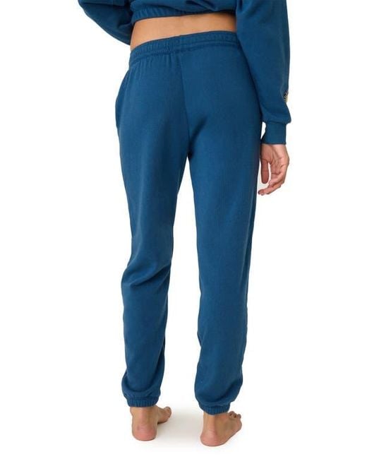 Pj Salvage Blue Maritime Banded Joggers