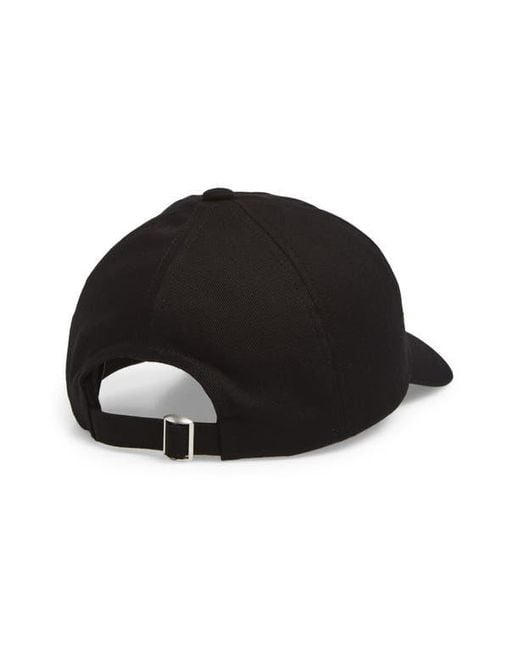 Sky High Farm Black Gender Inclusive Logo Embroidered Adjustable Baseball Cap for men