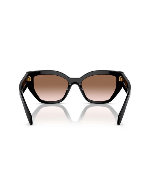 Prada Black 53mm Butterfly Polarized Sunglasses for men