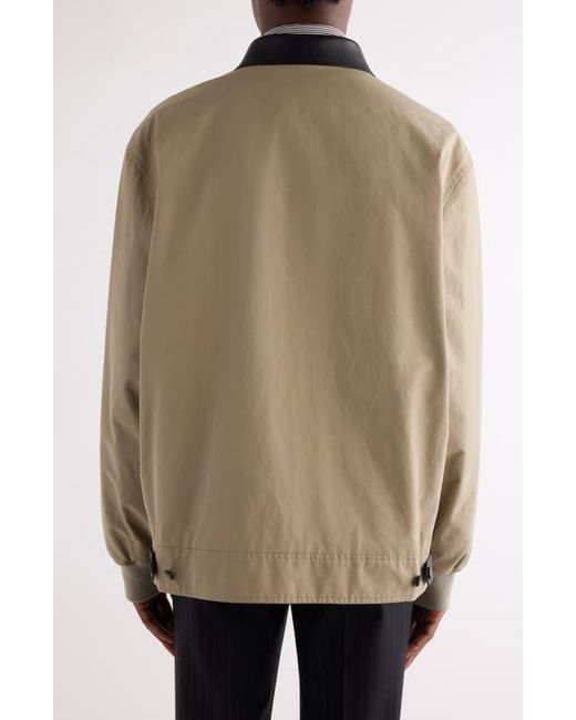 Givenchy Natural Harrington Poplin Zip Jacket for men