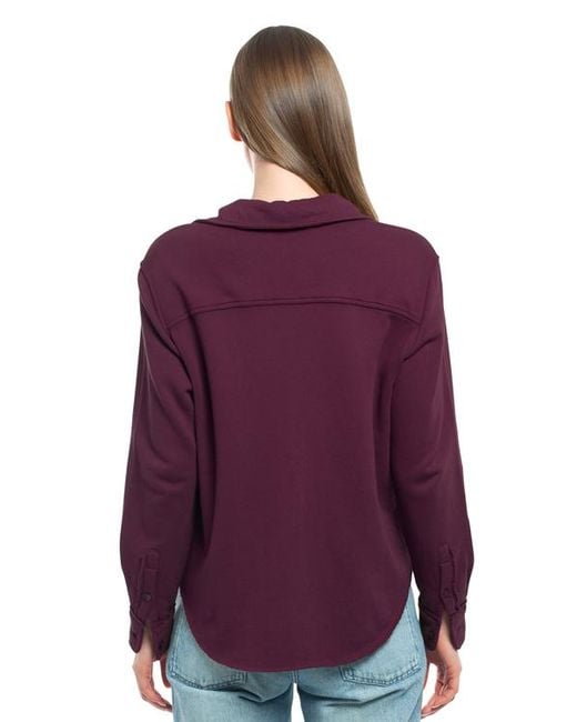 Wilt Green Button Front Sweatshirt