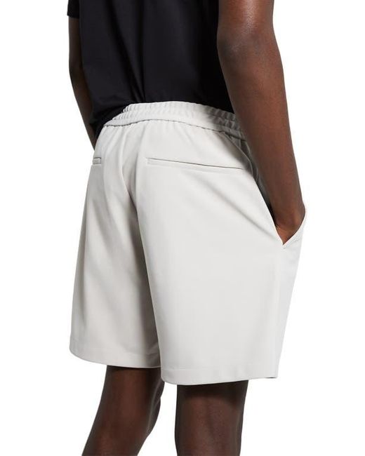 Theory Black Curtis Slim Fit Internal Drawstring Shorts for men