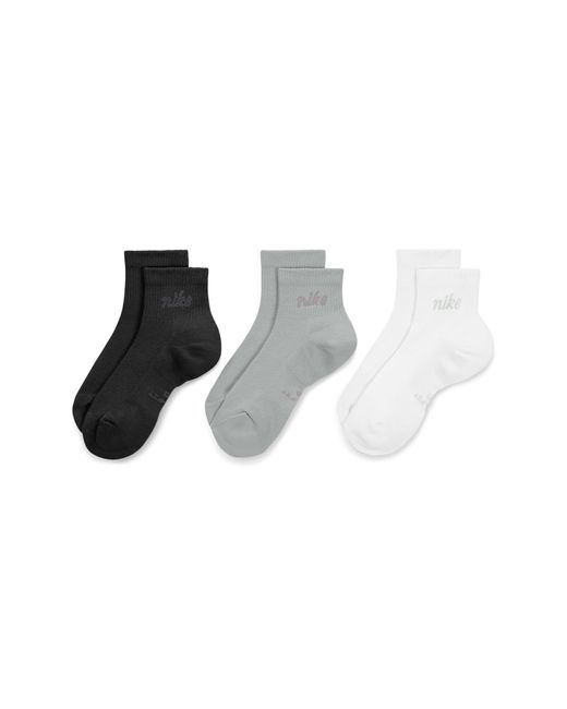Nike Multicolor Everyday Elevated Assorted 3-Pack Ankle Socks