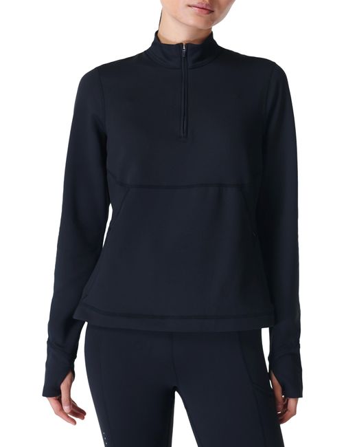 Thermodynamic Reflective Half Zip Running Top Black Ref | Sweaty Betty Womens Jumpers & Hoodies 
