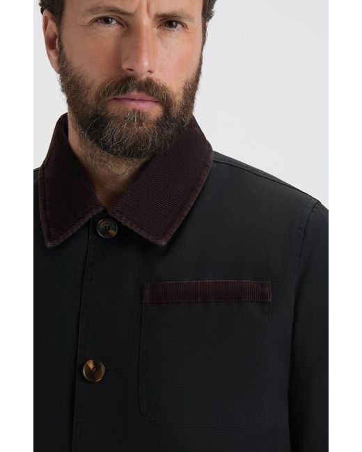 Hunter Black Water Repellent Canvas Barn Jacket for men