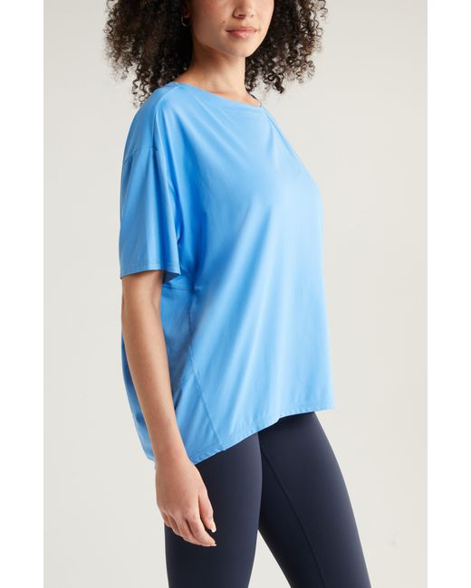 Zella Blue Equilibrium Cocoon T-shirt