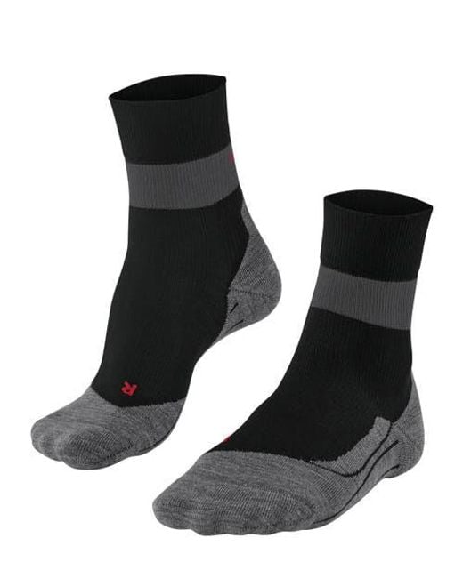 Falke Black Ru Compression Stabilizing Running Socks