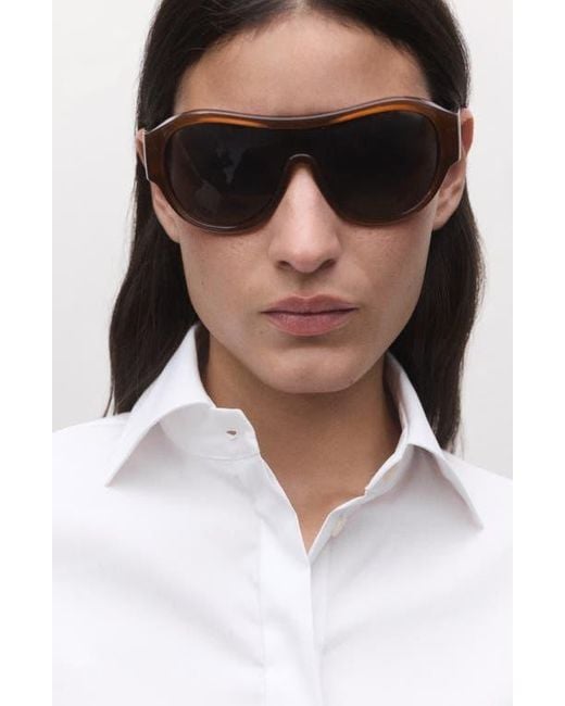 Mango White Button Up Shirt