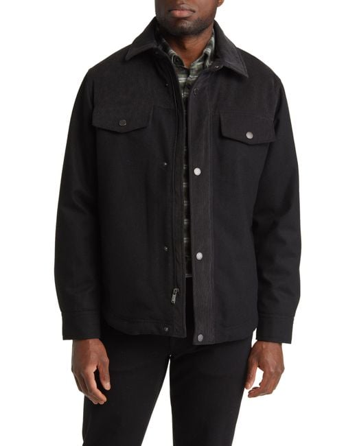 Pendleton Timberline Wool Blend Shirt Jacket in Black for Men Lyst