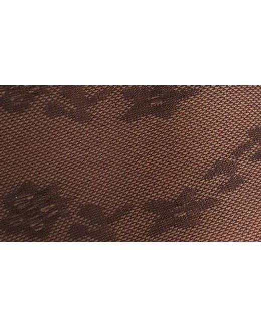 Nordstrom Blue Chevron Sheer Tights