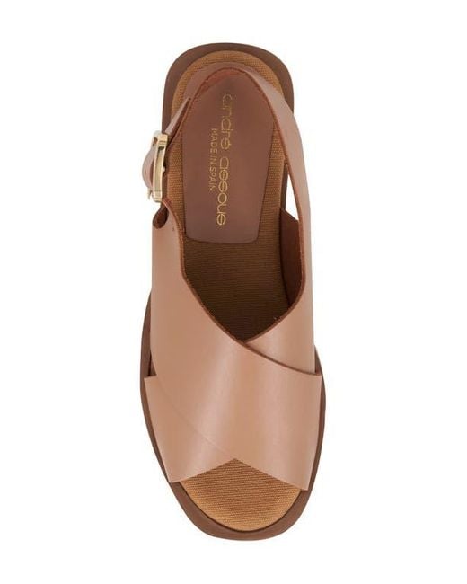 Andre Assous Brown Pepper Slingback Sandal