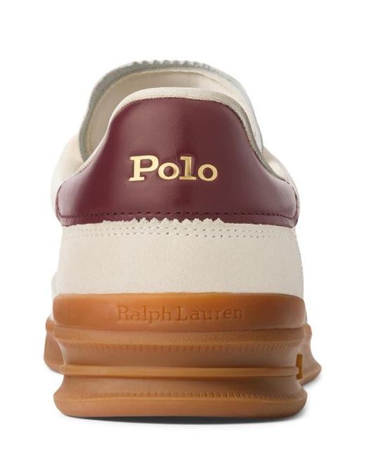 Polo Ralph Lauren White Heritage Aera Sneaker for men