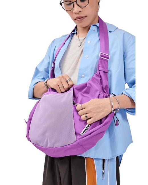 BABOON TO THE MOON Purple Crescent Crossbody Big 8L