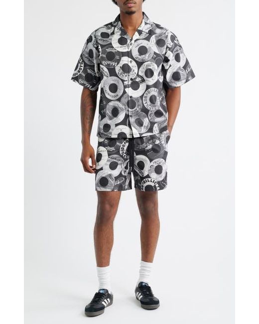 BBCICECREAM Black Bb Vinyls Drawstring Knit Shorts for men