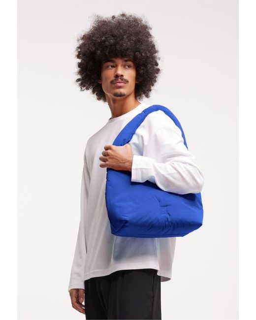 GotBag Blue Cloud Shoulder Bag Recycled Nylon Puffer Handbag