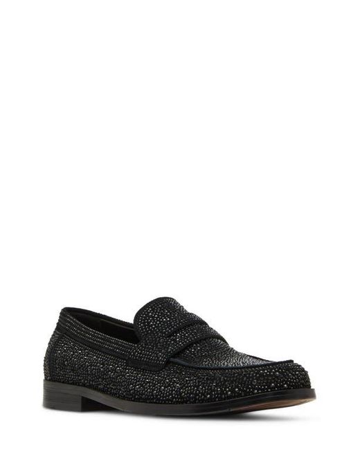Steve Madden Black Natan Penny Loafer for men