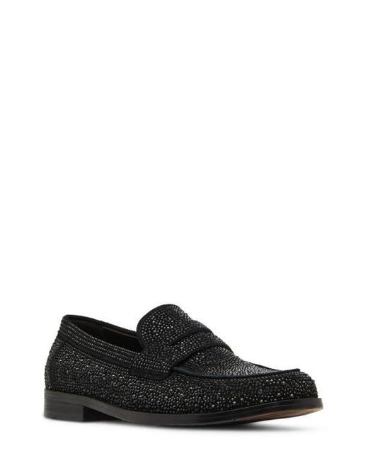 Steve Madden Black Natan Penny Loafer for men