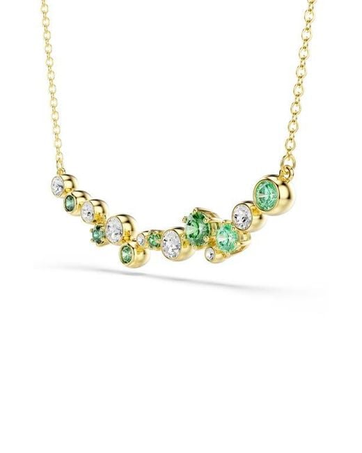 Swarovski Metallic Constella Crystal & Zirconia Frontal Necklace