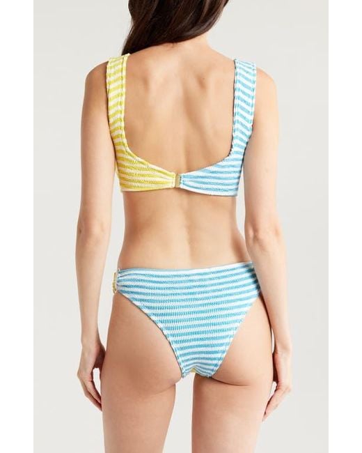 Cleonie Yellow Colorblocked Bikini Bottoms
