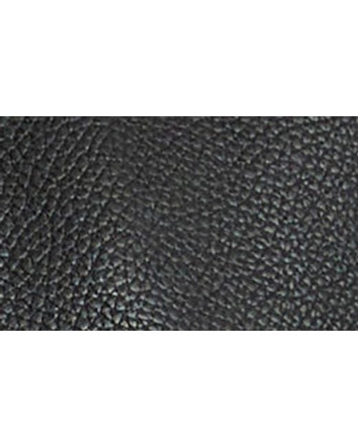 Vince Black Shrunken Leather Jacket With Genuine Shearling Collar