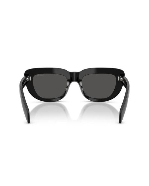 Prada Black 54Mm Rectangular Sunglasses for men